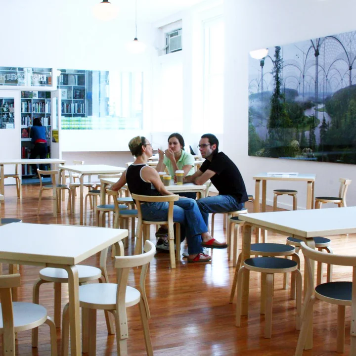 E60 stool by Artek with four legs