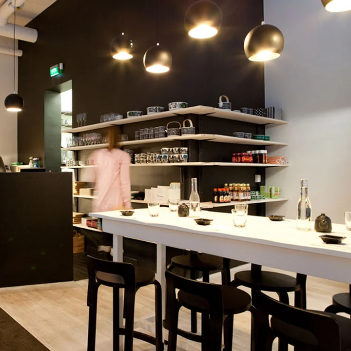 K65 kitchen chair by Artek in black birch lacquered