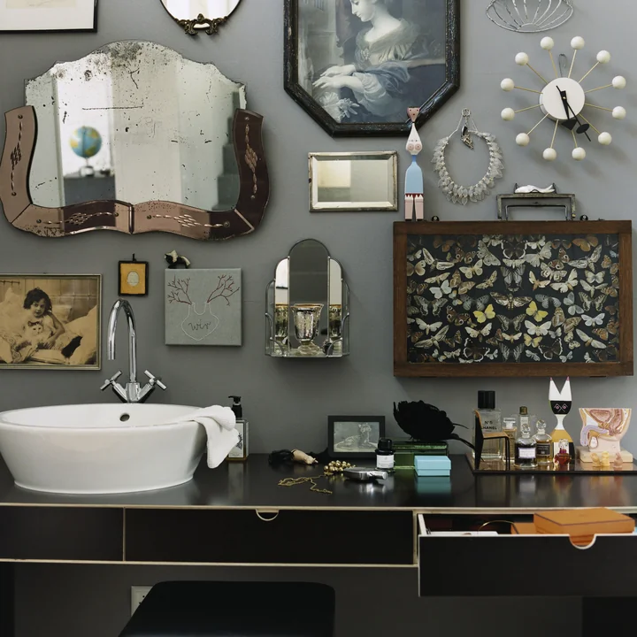 Wooden Dolls and Ball Clock from Vitra