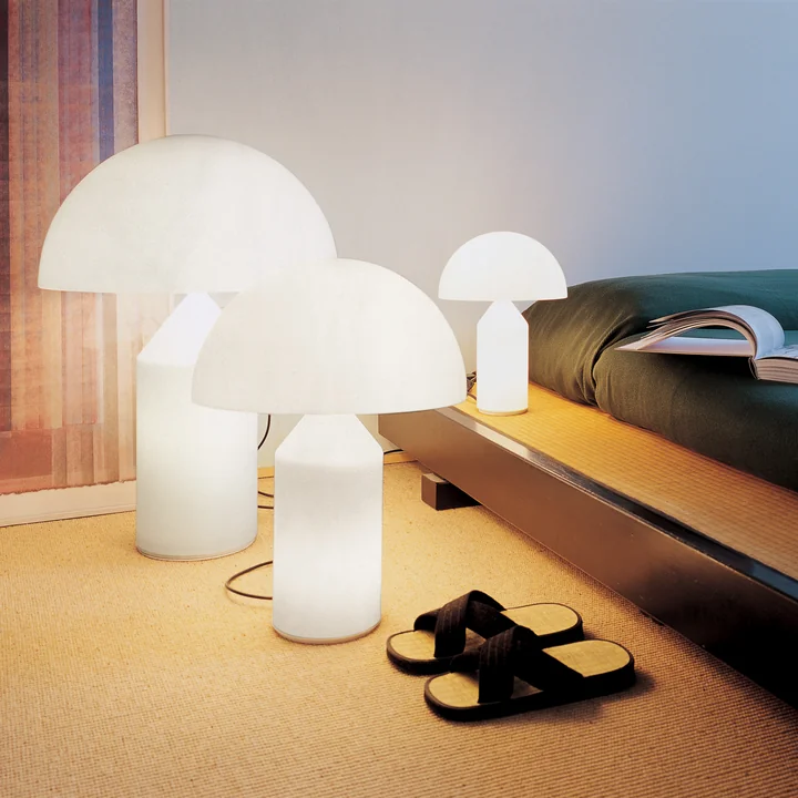 Atollo Table lamps in the bedroom