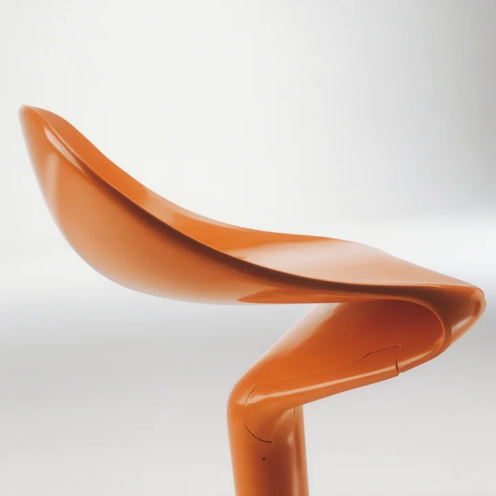 Spoon Bar stool from Kartell in orange