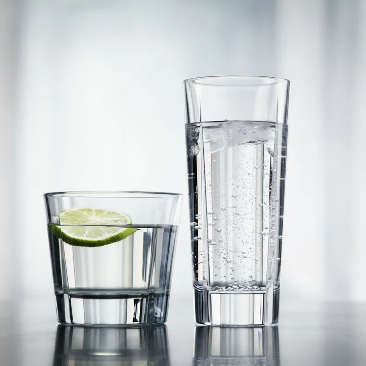 Grand Cru long drink glass and whisky glass