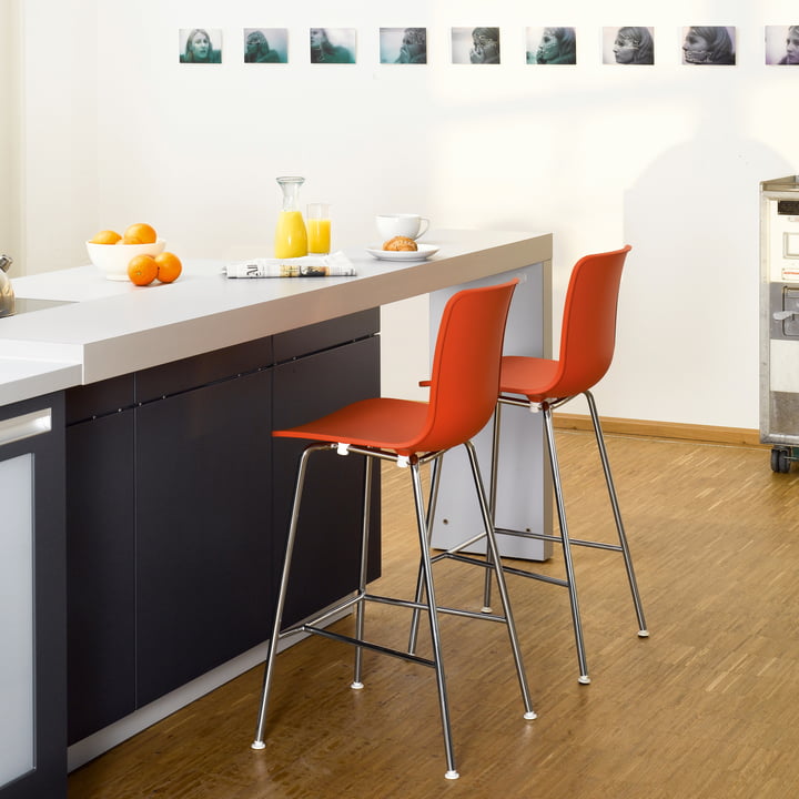 The HAL bar stool in the kitchen