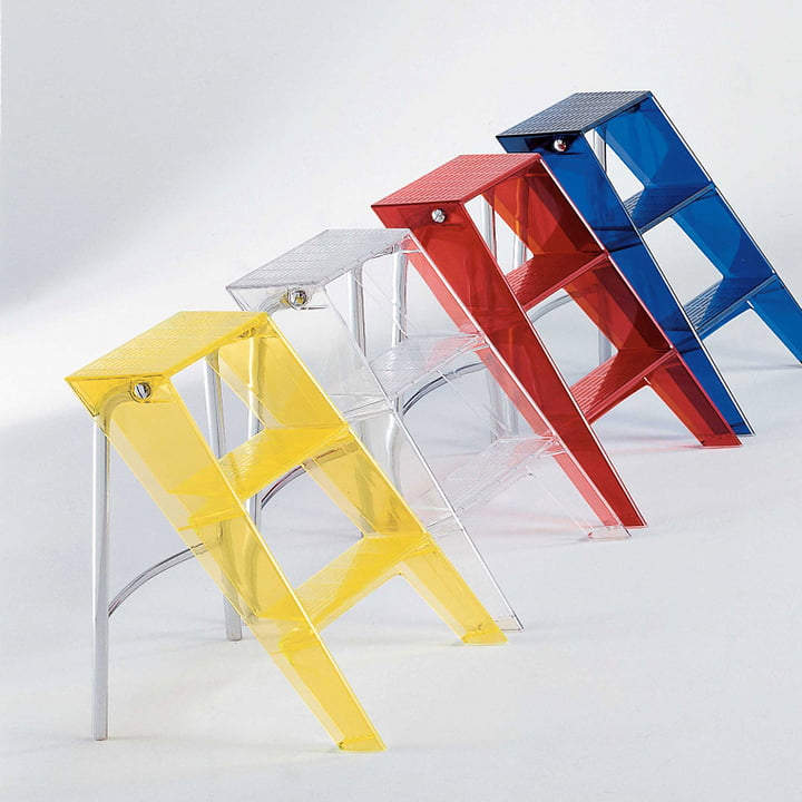 Upper Folding ladder, crystal clear from Kartell