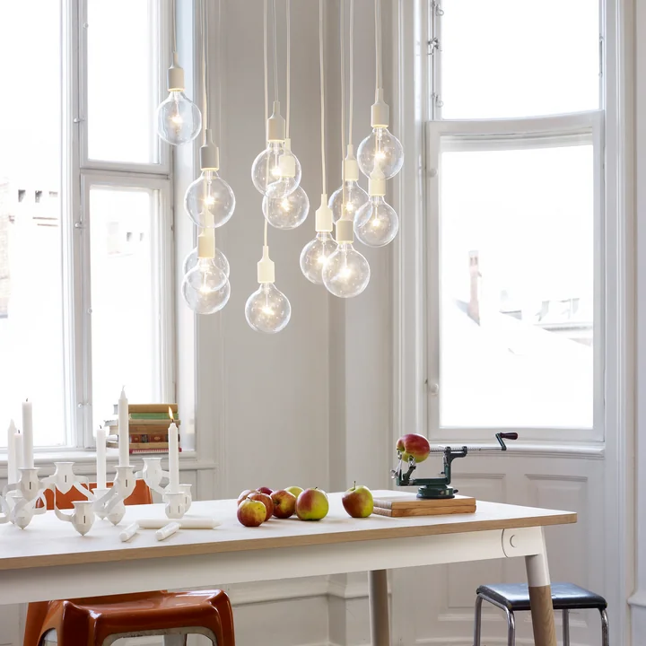 Pendant lamp E27 with candlestick "The More the Merrier" by Muuto