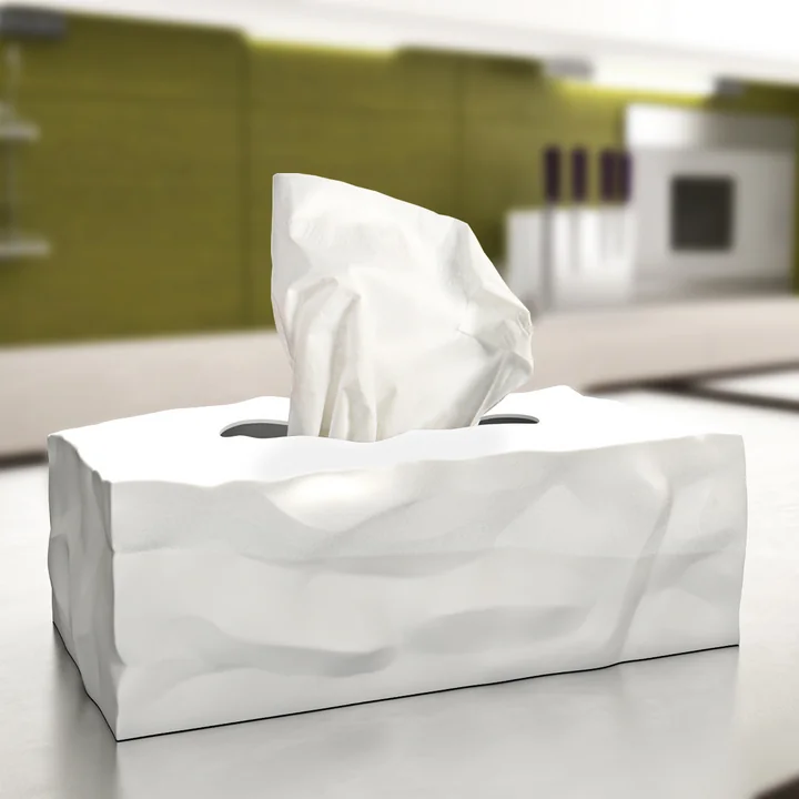 Wipy 2 -Cube tissue box from Essey in white