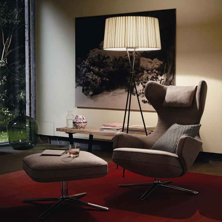 Grand Repos Armchair with Ottoman from Vitra