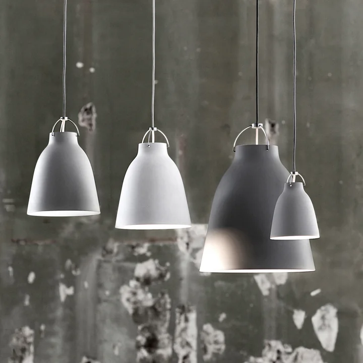 Diverse illumination with the Fritz Hansen Caravaggio pendant luminaires