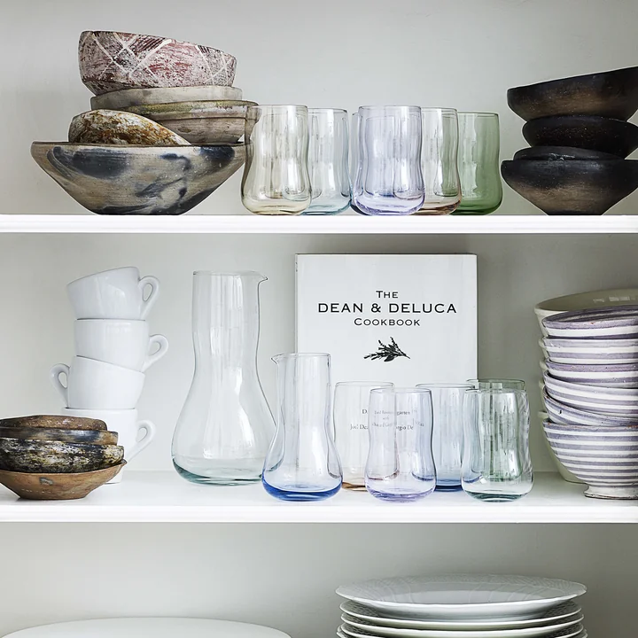 Scandinavian design in glass shelf