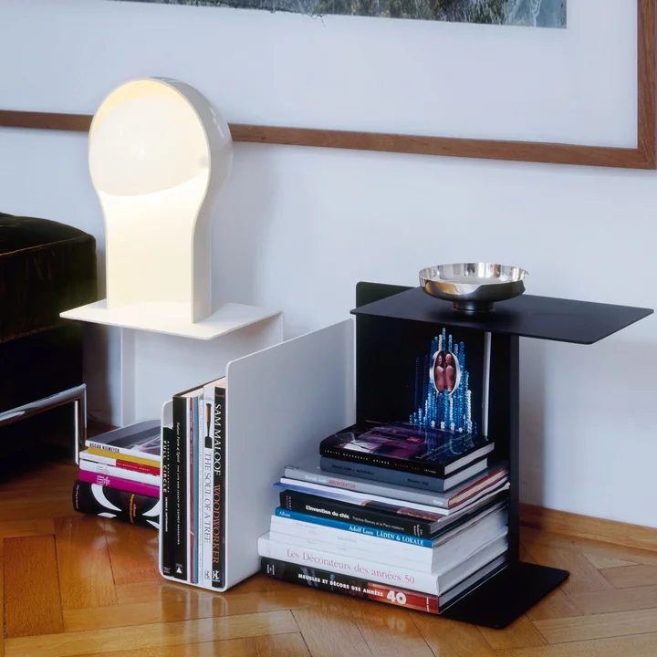 The Diana B side table as a bookshelf