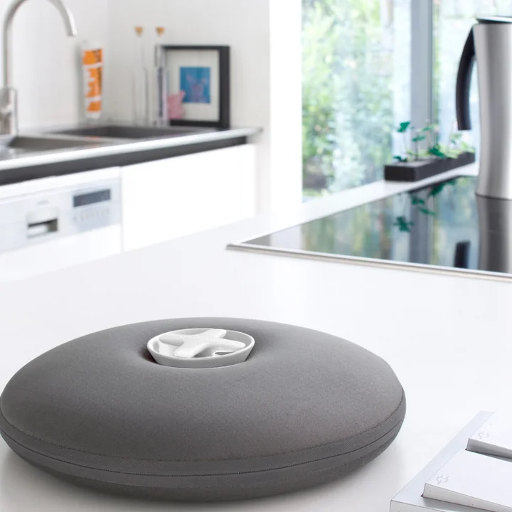 Pill Hot water bottle from Authentics on the kitchen table
