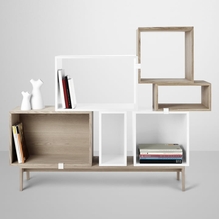 Muuto - Stacked Shelving system with podium