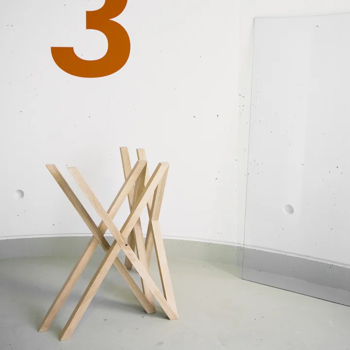 Mika table trestle by Hans Hansen inspired by the painter's trestle