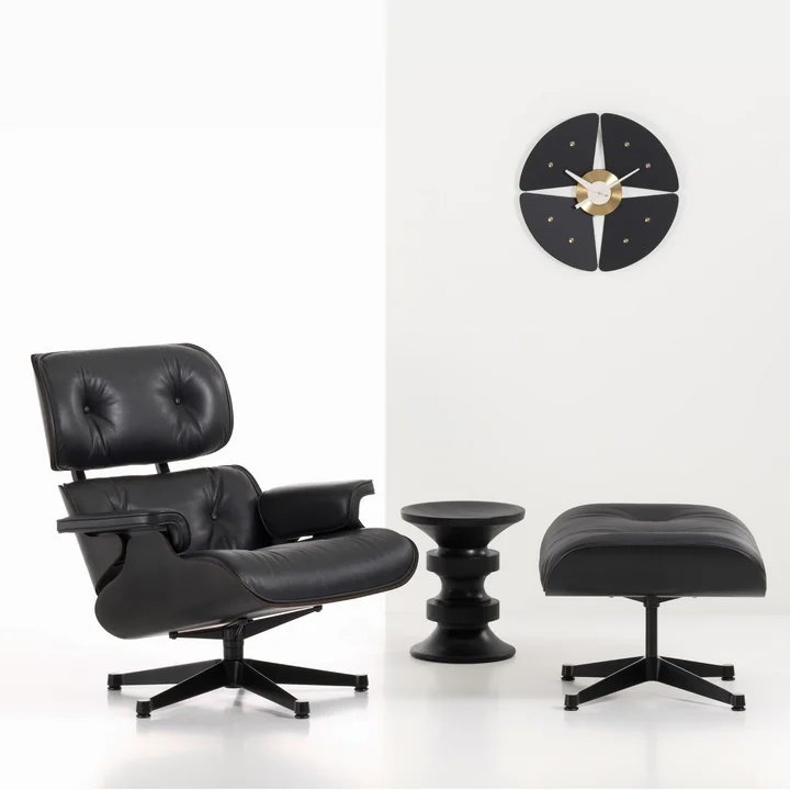 Vitra - Petal Clock, black / brass