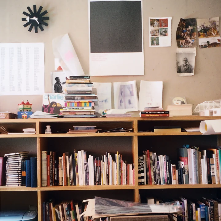 Asterisk Clock by Vitra in black