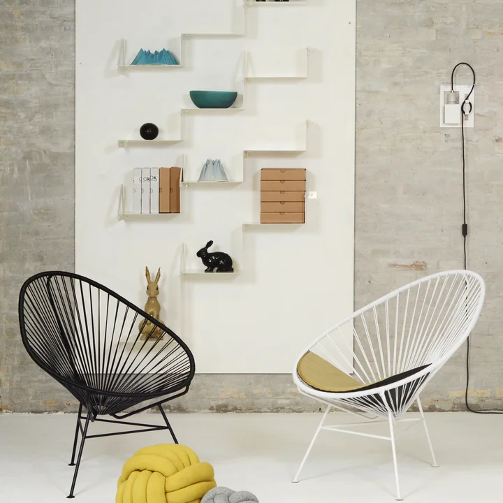 OK Design - The Acapulco Chair, black, white