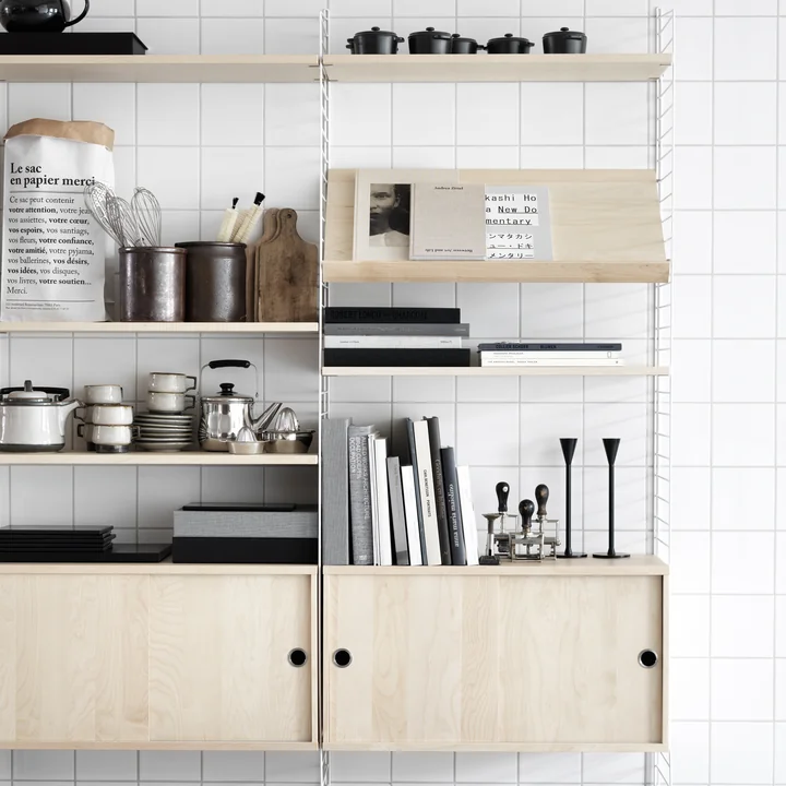 Magazine rack from String