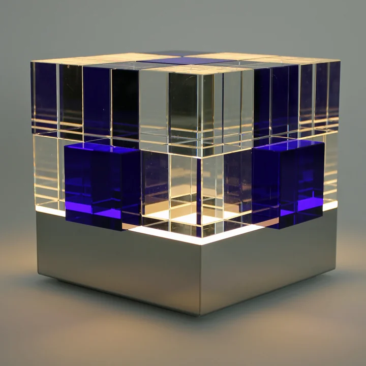 Tecnolumen - Cube Light, transparent, blue