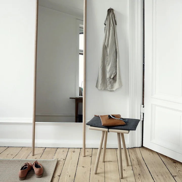 Skagerak - Georg Stool, mirror, oak wood