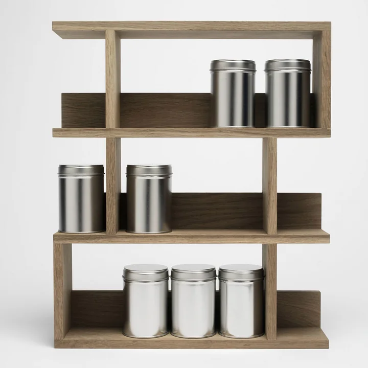 side by side - Spice Jars - front, with jars