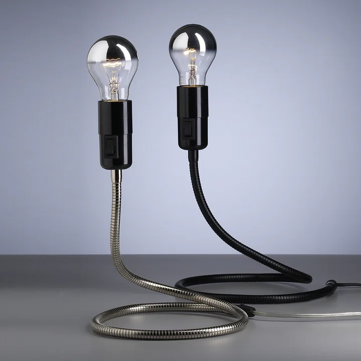 Tecnolumen - Lightworm Table Lamp, nickel plated