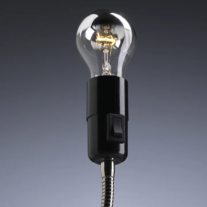 Tecnolumen - Lightworm Table Lamp, nickel plated - switch