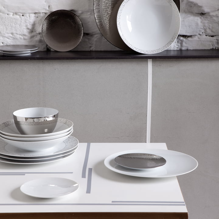 The TAC dinner set from Rosenthal on the dining table