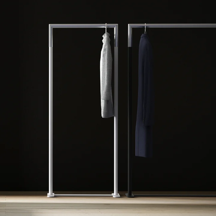 Clear lines, elegant effect: The Bukto coat rack from Frost