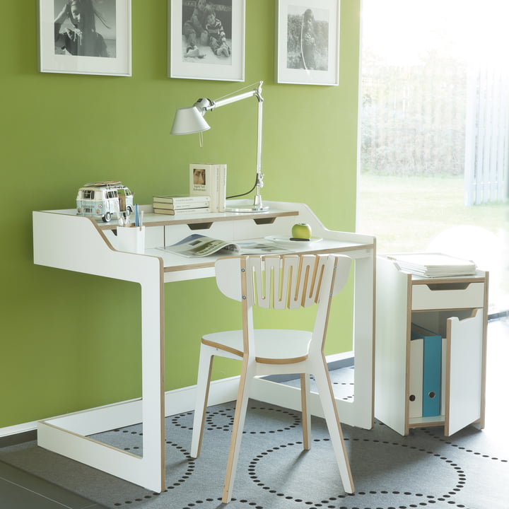 Müller Small Living - Plane Desk with Container, closed