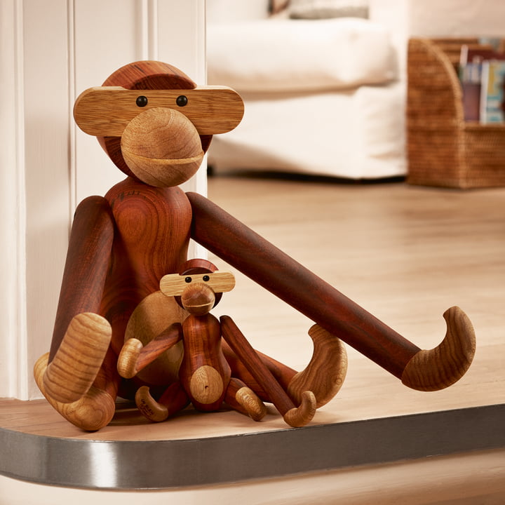 Wooden monkey by Kay Bojesen