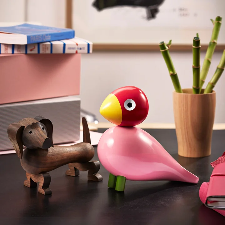 Songbird and wooden dog from Kay Bojesen