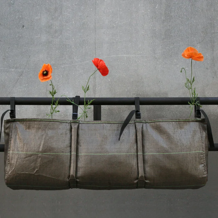 Hanging Window Box Plant bag 3, 27 l / Geotextile from Bacsac