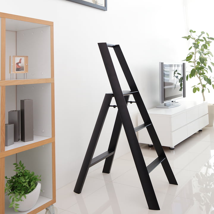 The Lucano 3 Step Stool ladder from Metaphys in the modern home