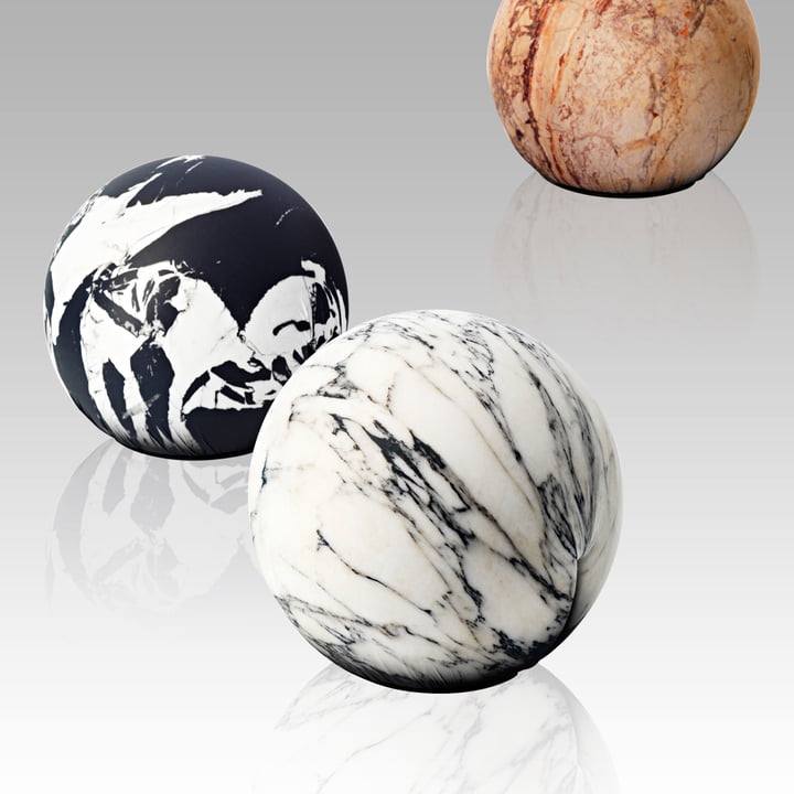 Seat ball tattoo carrara marble of Baleri Italia