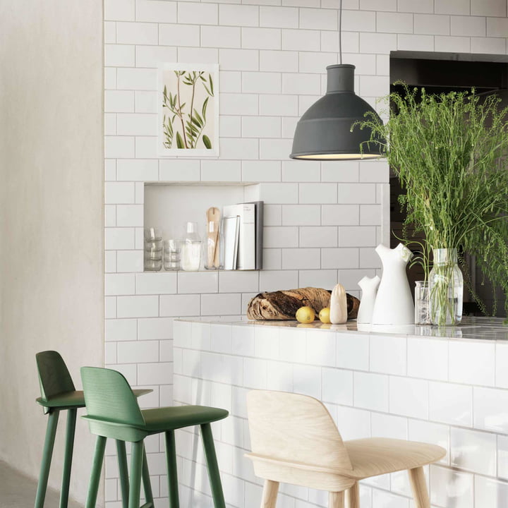 Unfold Pendant light from Muuto in green