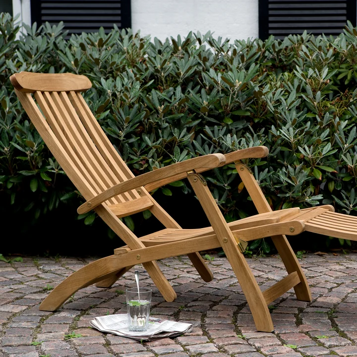Skagerak - Steamer Lounger, teak, without cushion