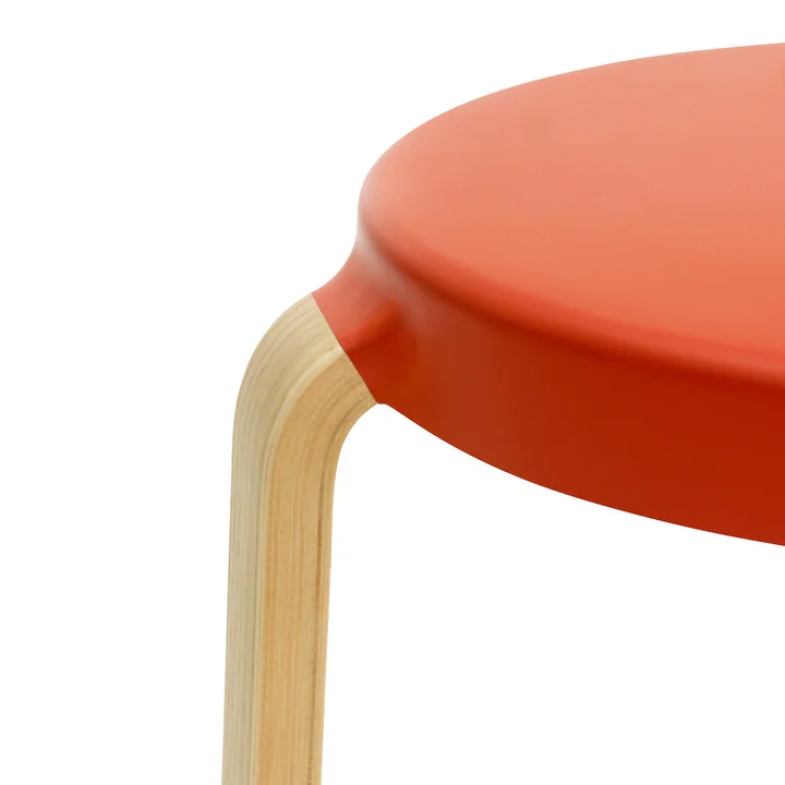 Tap stool by Normann Copenhagen in oak / spicy orange