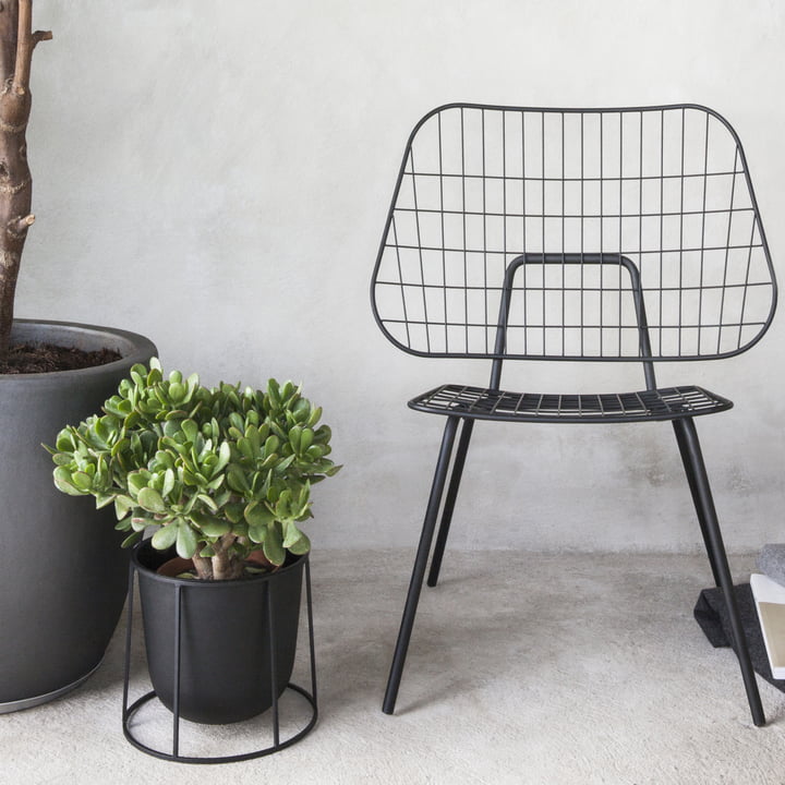 WM String Lounge Chair and Wire Pot from Audo