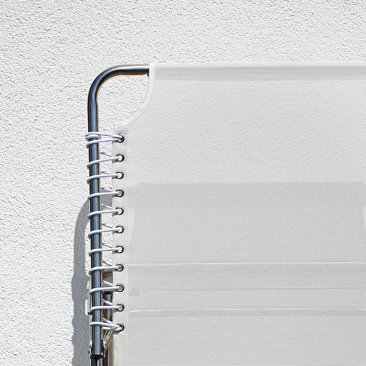 Amigo XXL Three-legged lounger in white from Fiam - detailed view of backrest