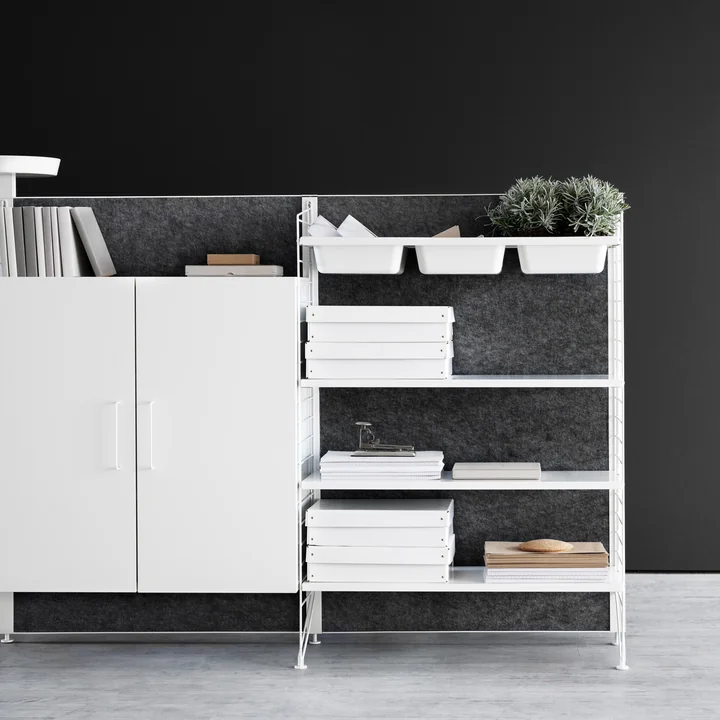 Works Freestanding shelf from String