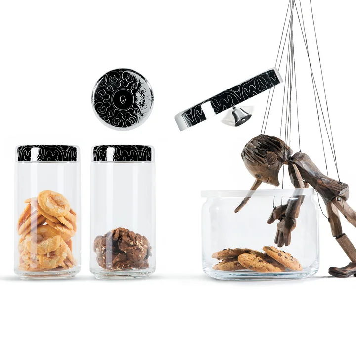 Dressed storage boxes from Alessi