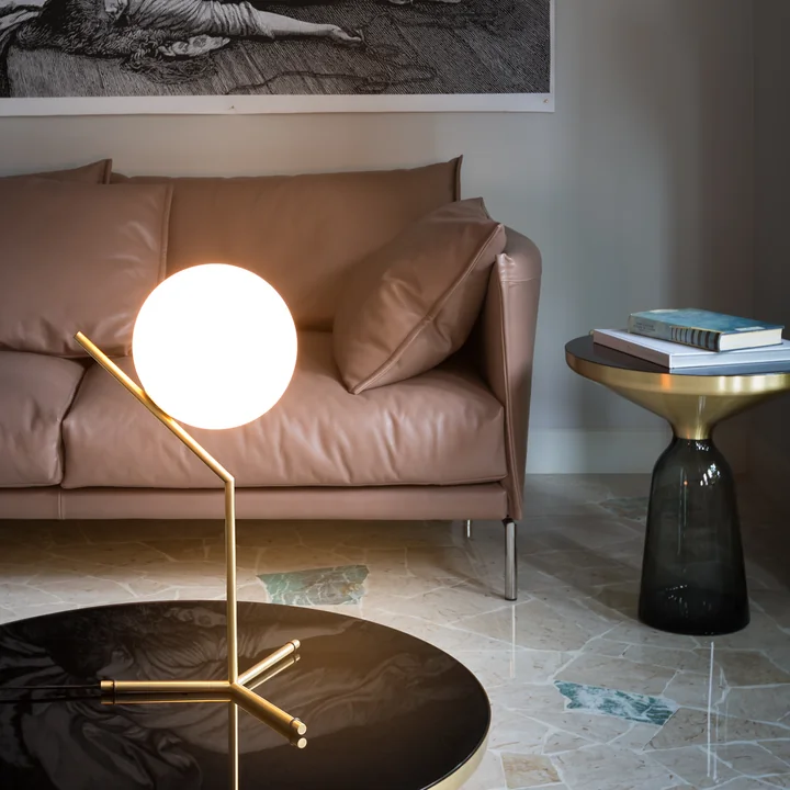 IC table lamp from Flos in the living room
