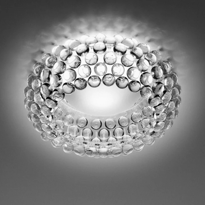 Caboche Ceiling light from Foscarini in transparent