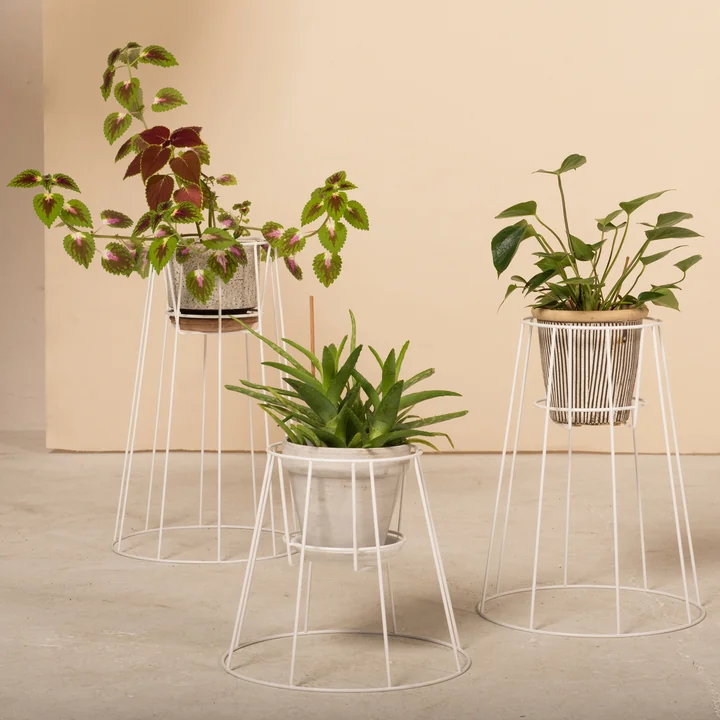 OK Design - Cibele Flowerpot Holder, white