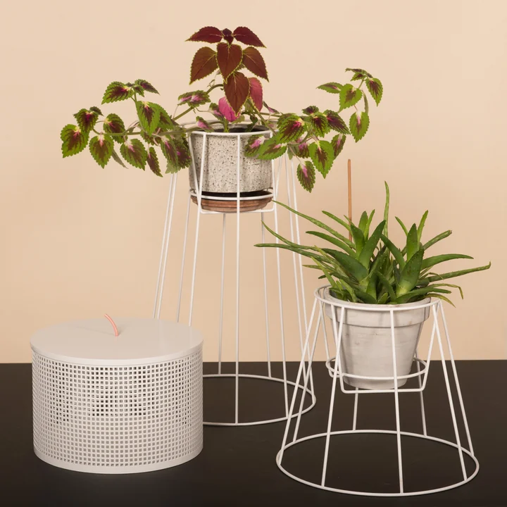 OK Design - Cibele Flowerpot Holder, white