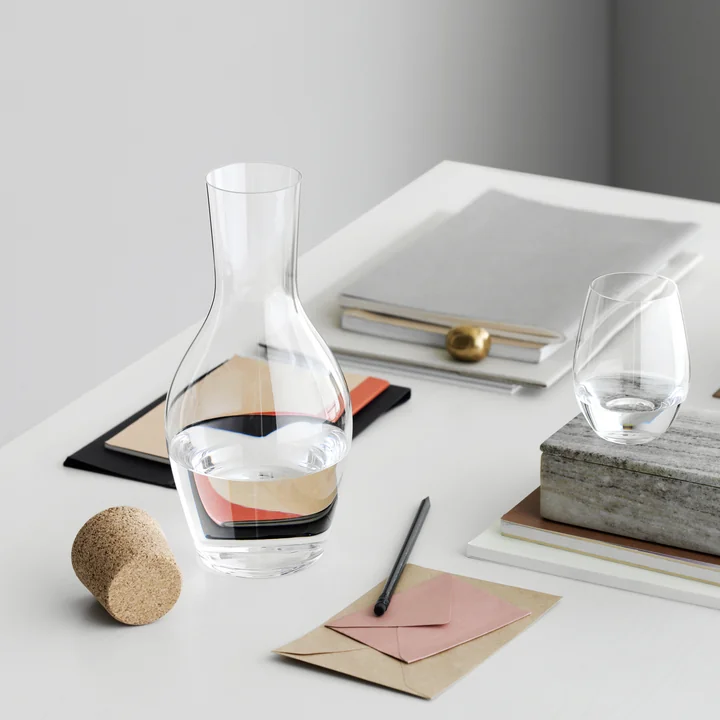 Holmegaard - Cabernet Water Carafe with Cork on Table