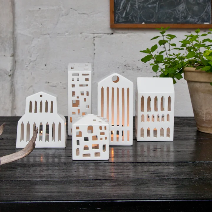 Urbania Tealight houses from Kähler Design