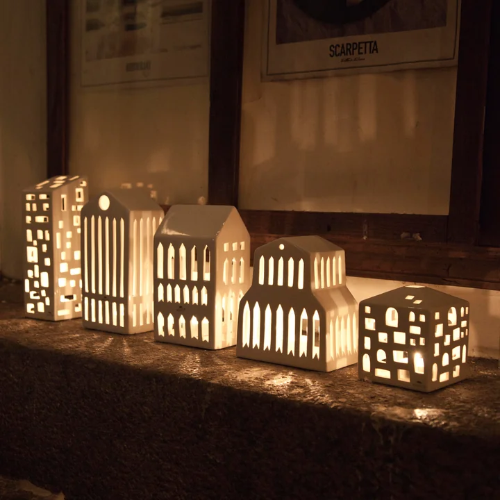 Tealight houses in different sizes