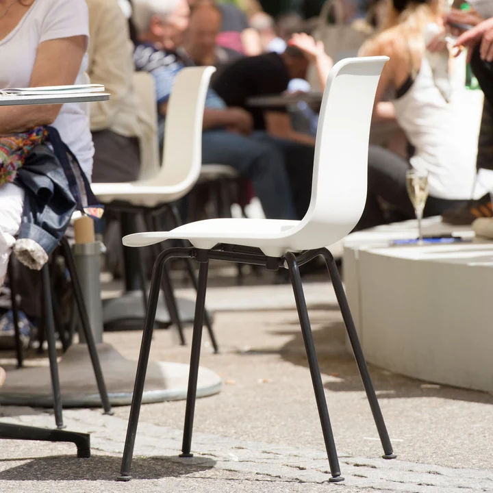 Hal Tube Chair from Vitra in white / black