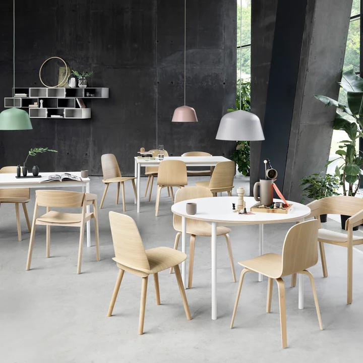 Muuto Base dining table with chairs